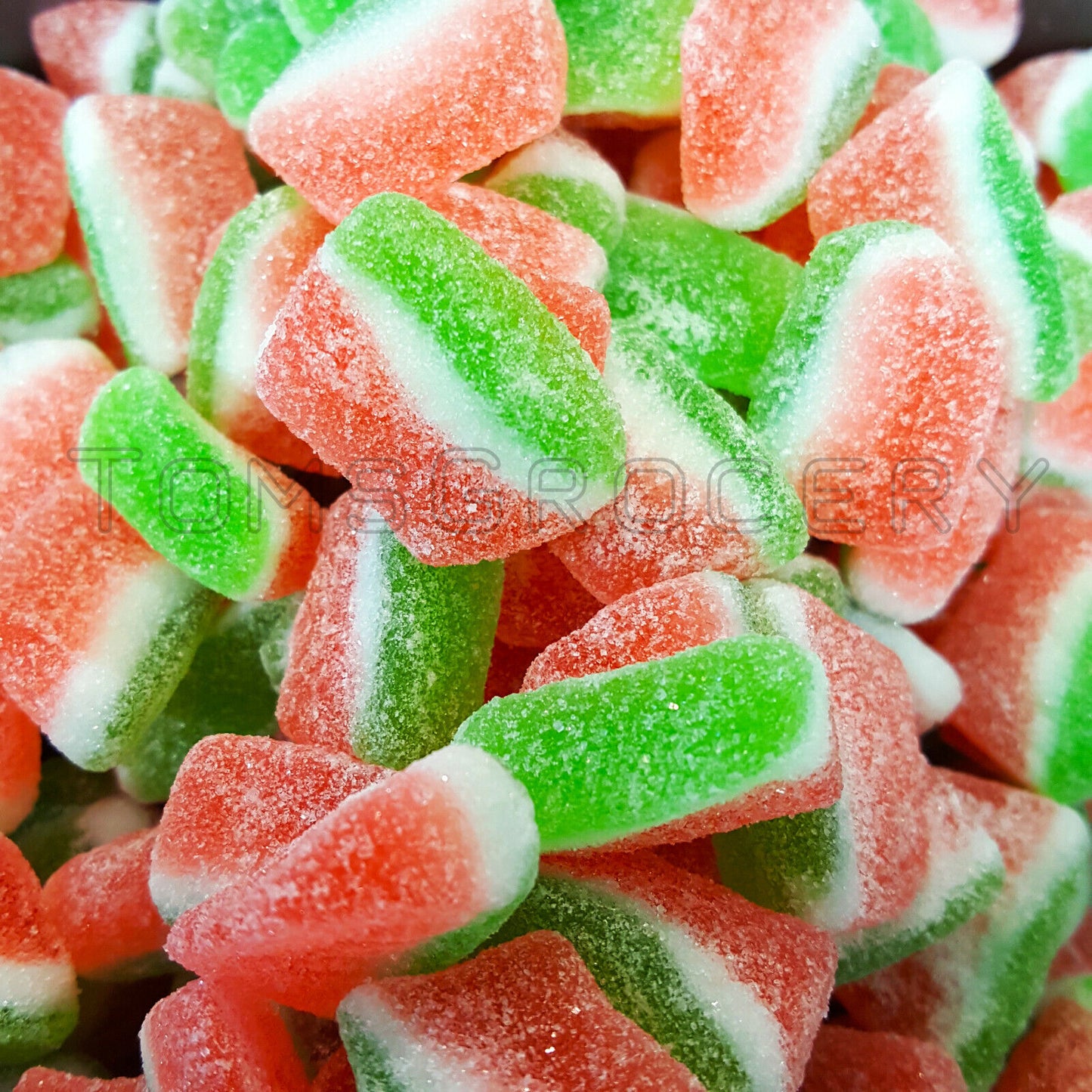Watermelon Slices Sugar Coated Refreshing Gummi Candy Gluten Free Bulk Sweets