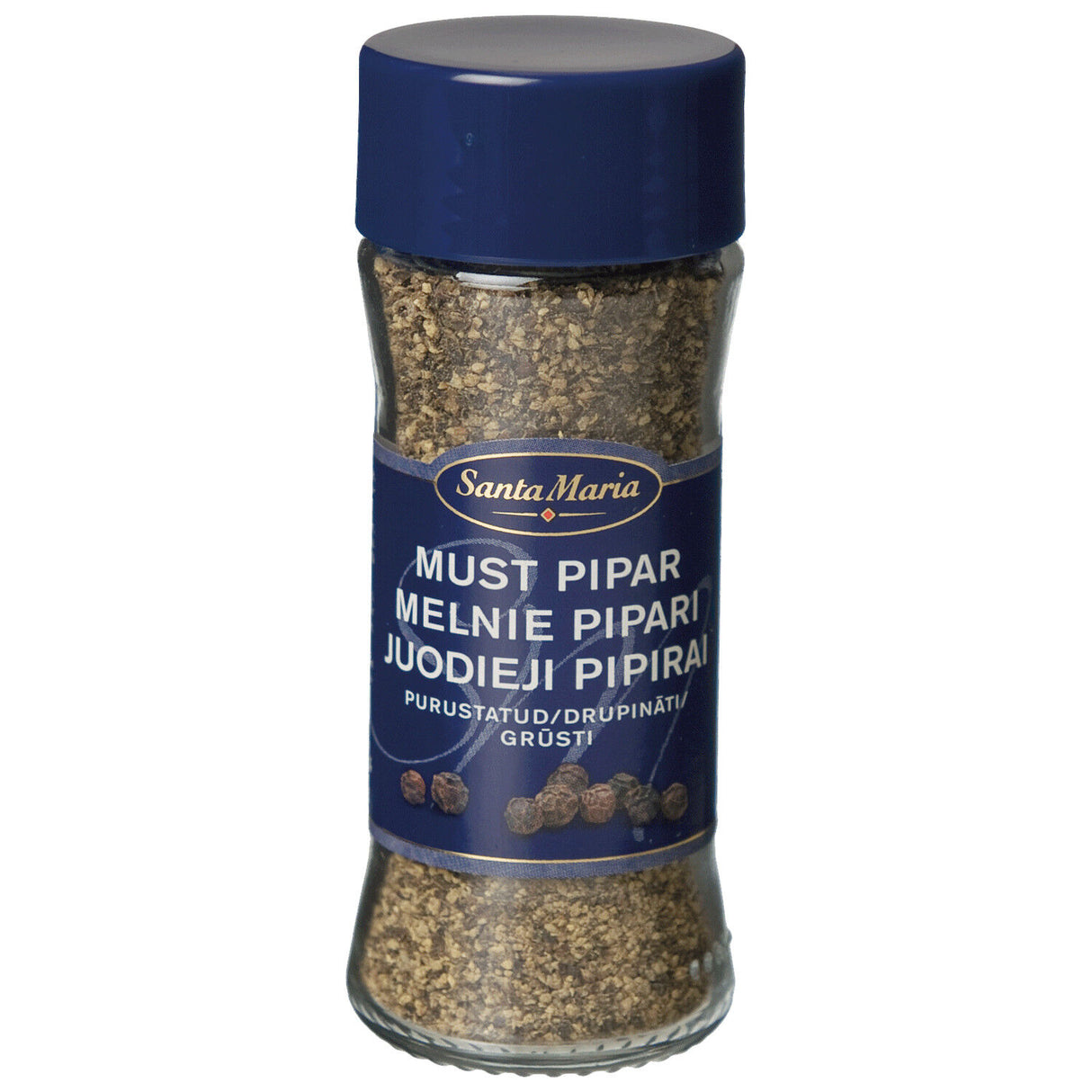 SANTA MARIA Chopped Black Pepper Jar Cooking Seasoning Spices 38g 1.34oz