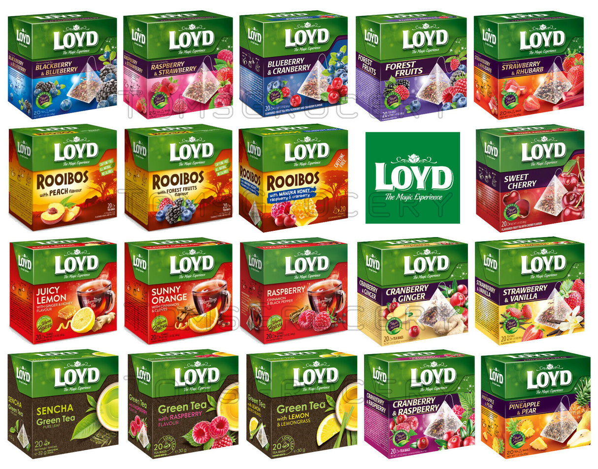 LOYD FRUIT GREEN TEA SELECTION Flavor Variety