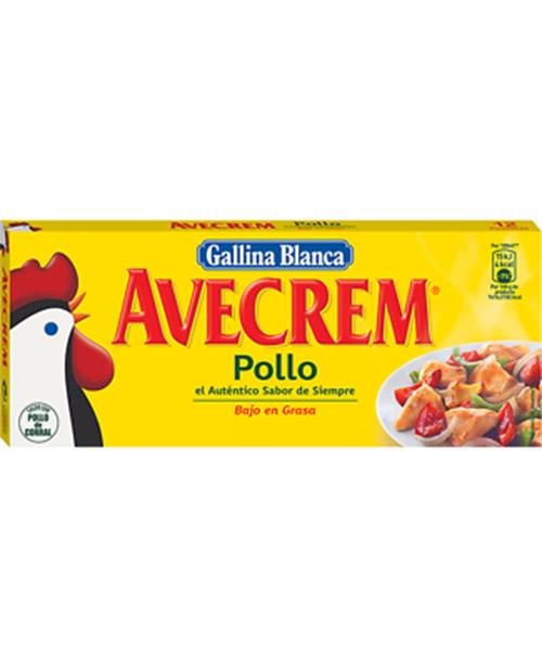 4 GALLINA BLANCA AVECREM 100% Natural Chicken Broth Soup Cubes 90g 3.2oz