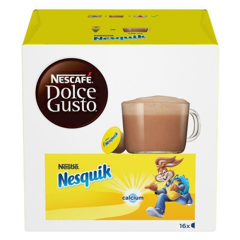 NESCAFE NESQUIK Cocoa Hot Chocolate Drink Dolce Gusto Capsules Box 256g 9oz