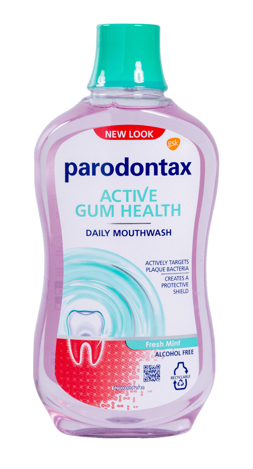 2 PARODONTAX Mouthwash Daily Gum Teeth Care FRESH MINT 500ml