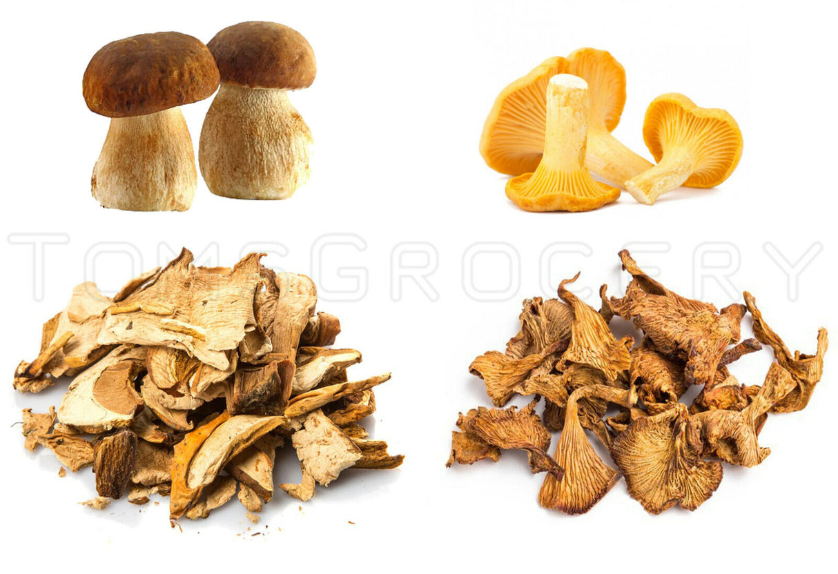 Dried Chanterelle & Boletus Wild Forest Mushrooms 50g