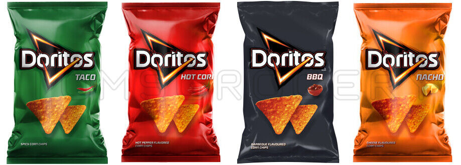 DORITOS Corn Chips Snacks Mix Taco BBQ Hot Corn Nacho Flavors