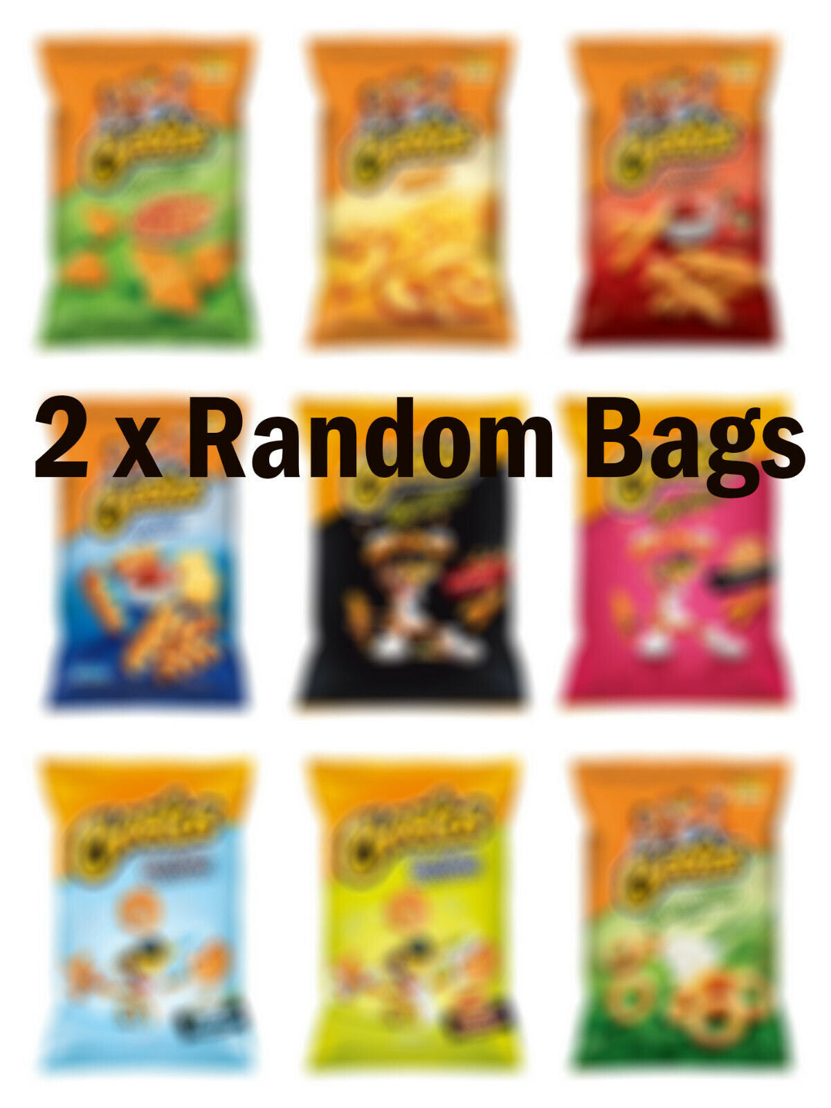 CHEETOS SNACKS Chips Mix Pizza Cheese Hamburger Ketchup Chili Flavors