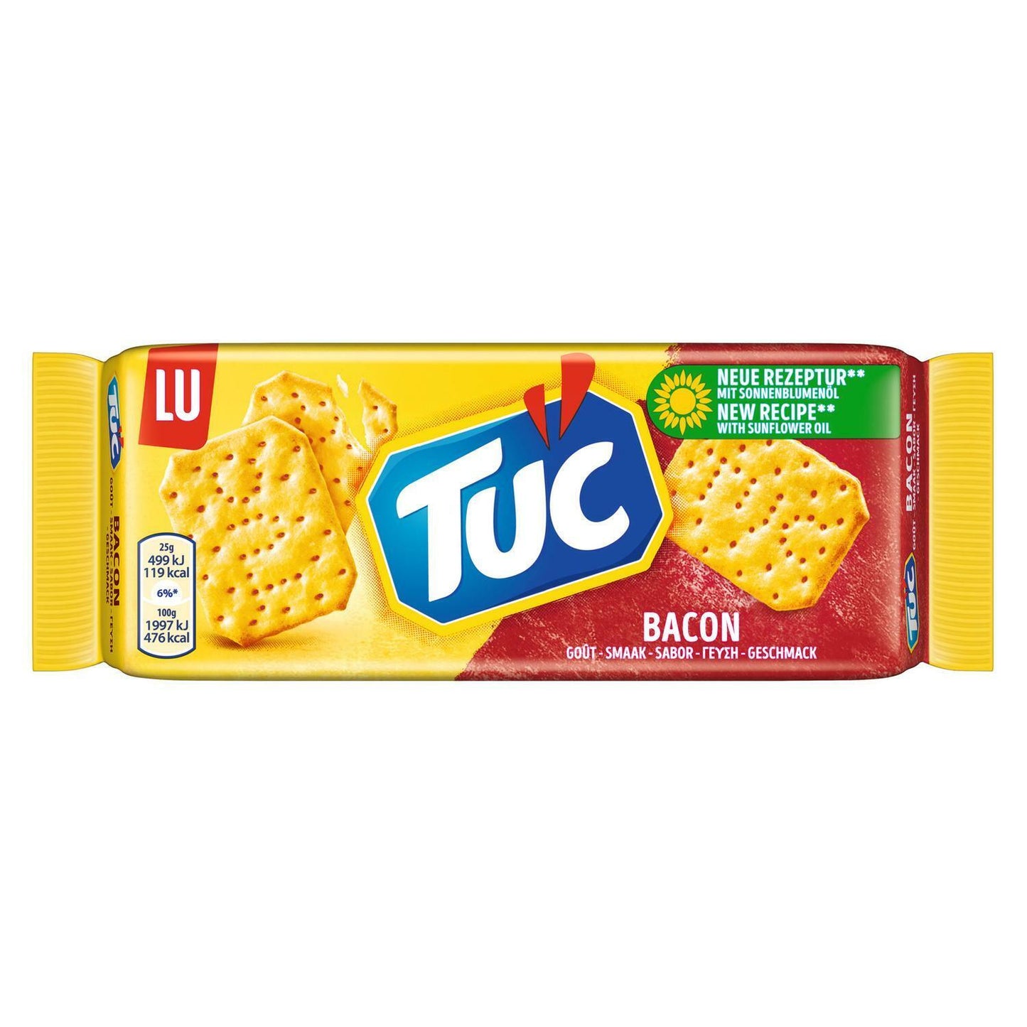 6 TUC BACON Flavor Crackers Pretzels Crisps Beer Snacks 100g 3.5oz