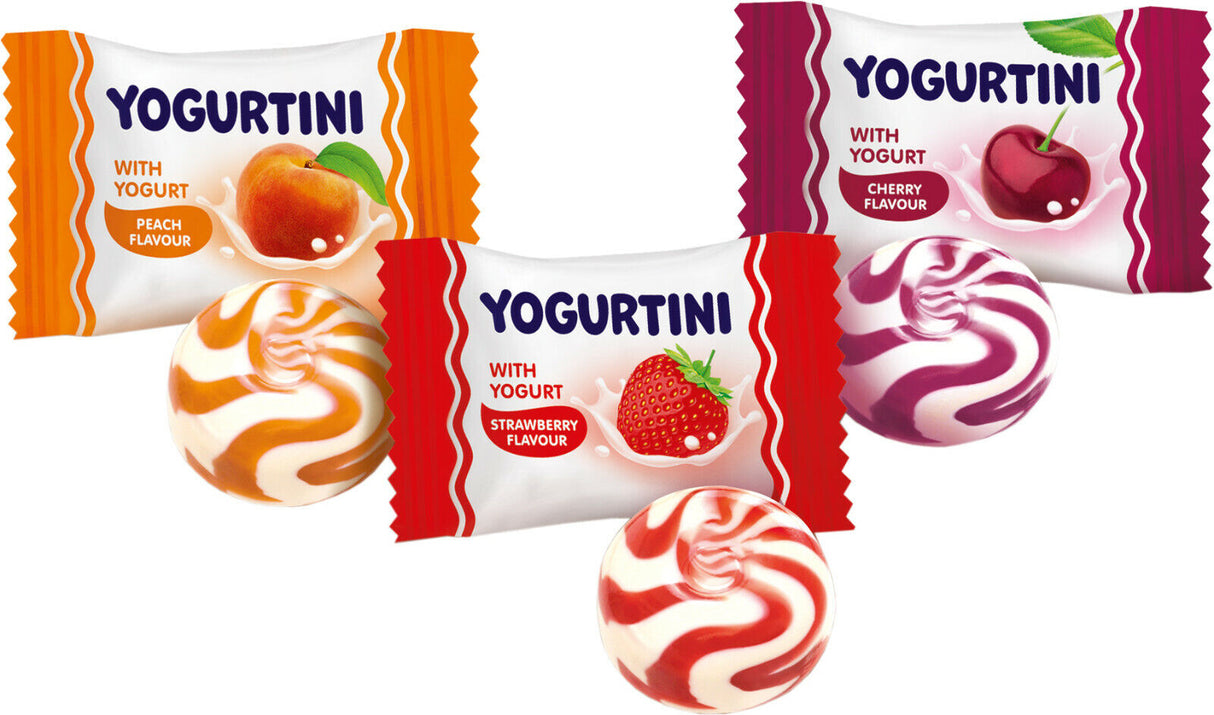 Roshen YOGURTINI Yogurt & Fruit Flavor Hard Candies Party Sweets 1kg (35oz) Bag