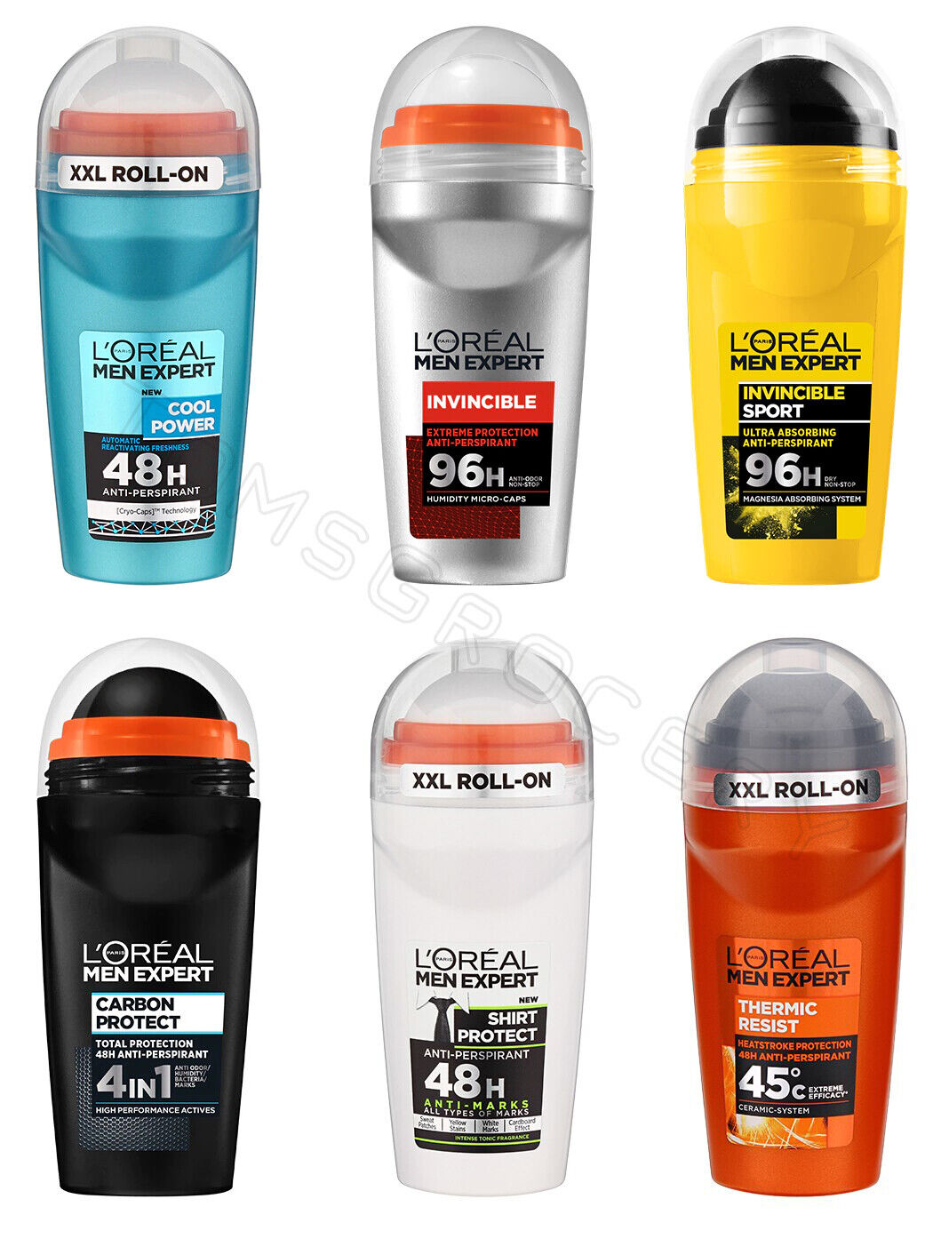 L'OREAL Men Expert Roll On Deodorants Anti Marks Invincible Sport Loreal