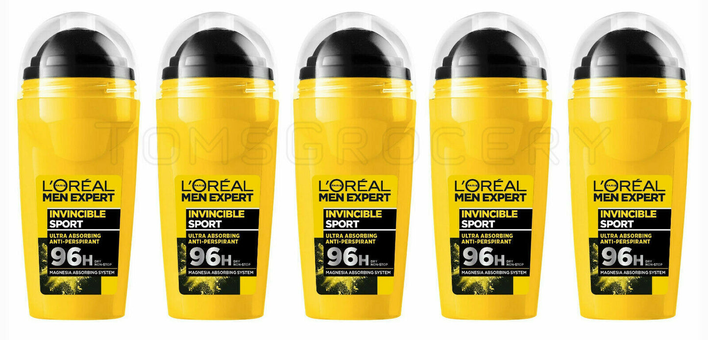 L'OREAL Men Expert Roll On Deodorants Anti Marks Invincible Sport Loreal