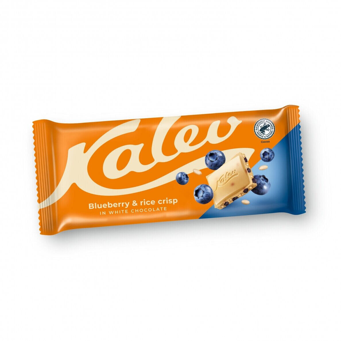 8 KALEV Blueberry & Rice Crisp White Chocolate Bars European Sweets Candy 95g