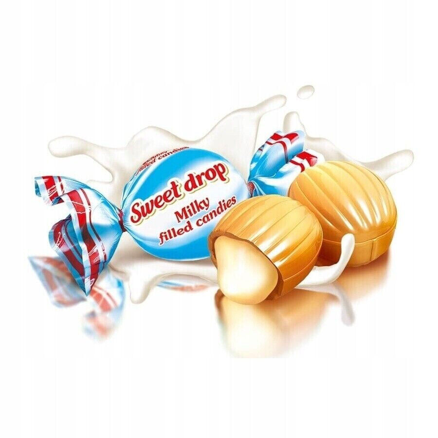 ROSHEN SWEET DROP Milk Filled Caramel Candies Retro Ukrainian Sweets 1kg (35oz)