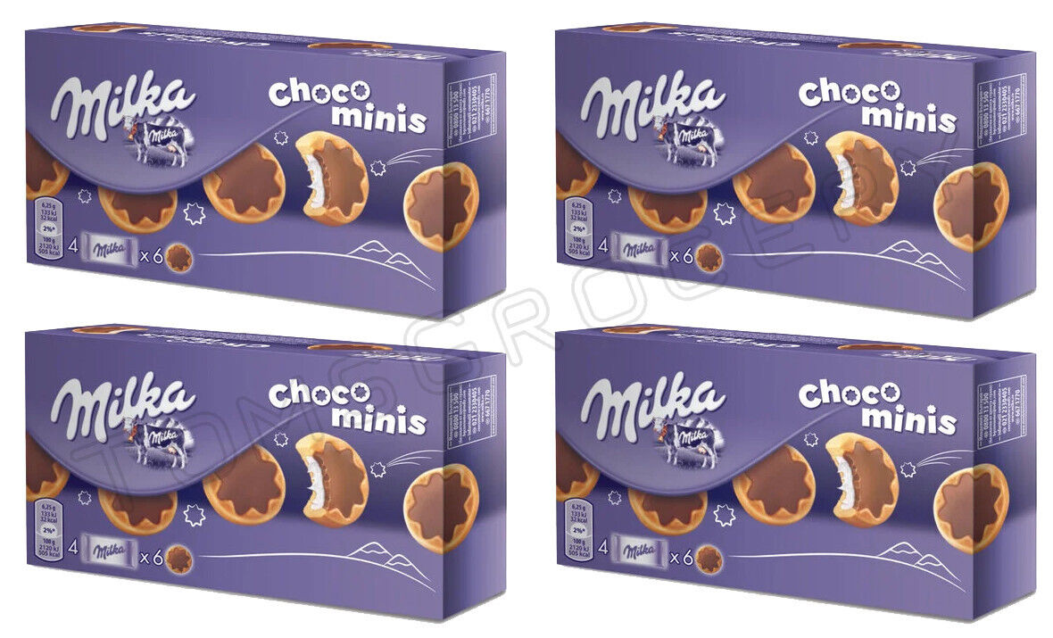 8 MILKA CHOCO MINI STARS Cookies with Milk Chocolate Sweets Snacks 150g 5.3oz