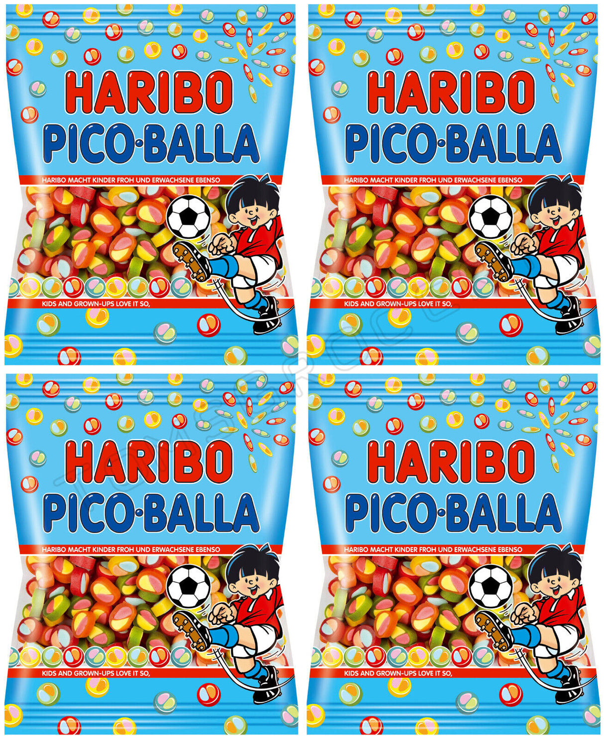 4 HARIBO PICO BALLA Gummies German Sweets Candy Treats 160g 5.6oz