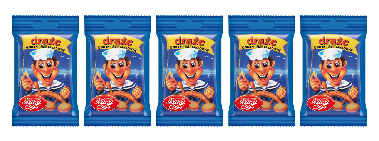 10 SKAWA SAILOR Dragee White Chocolate Balls Sweet Cream Candy Treats 70g