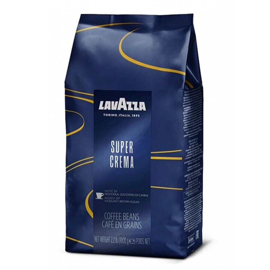LAVAZZA SUPER CREMA Premium Italian Coffee Beans 1 kg 35oz
