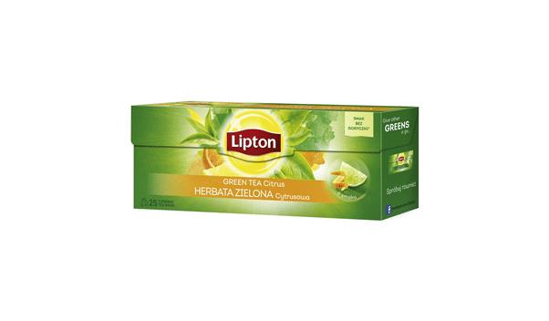 6 x LIPTON CITRUS Lime Orange Grapefruit Flavor Green Tea Boxes (120 servings)