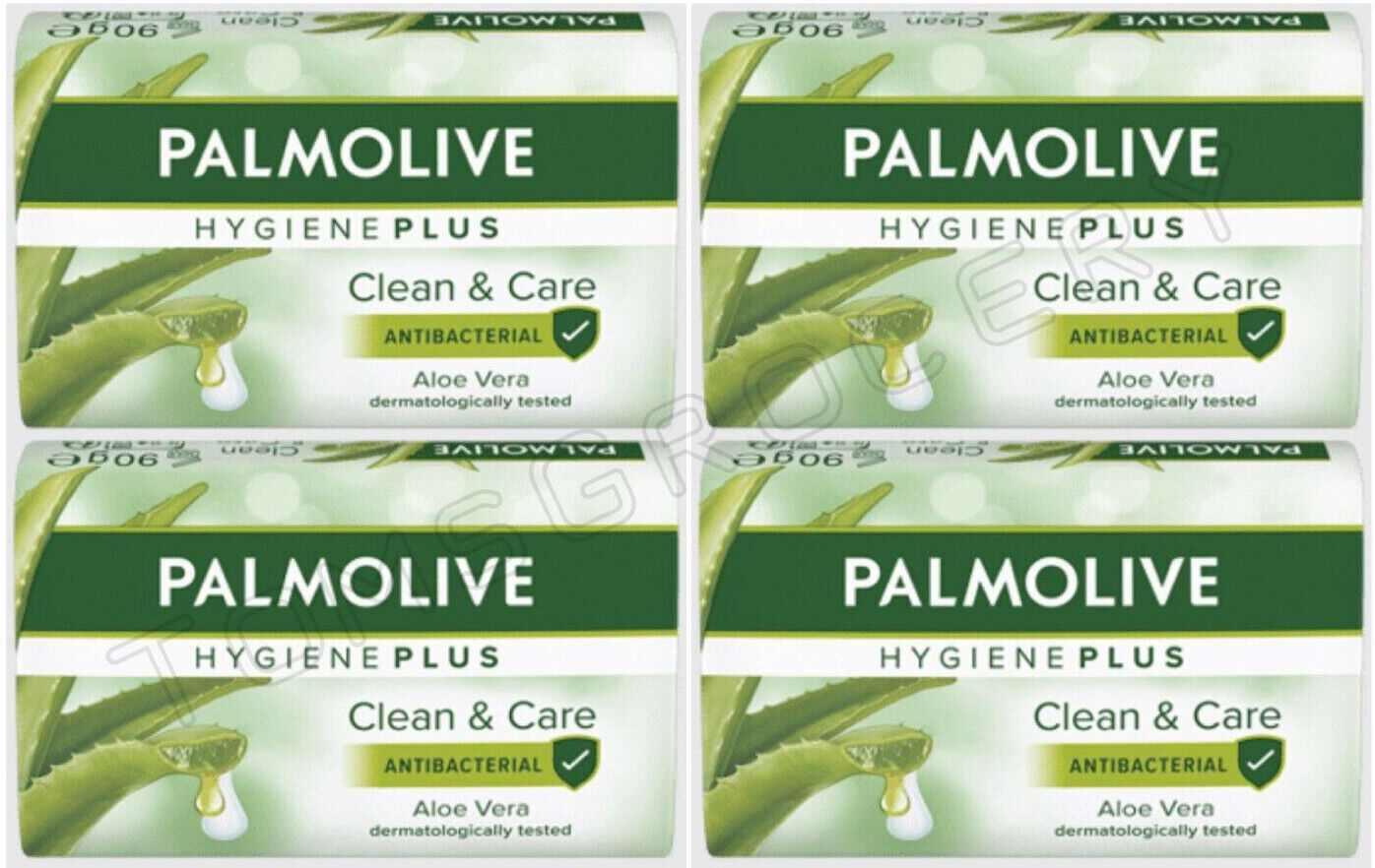 4 x PALMOLIVE HYGENE PLUS CLEAN & CARE Anti Bacterial Aloe Vera Bar Soaps