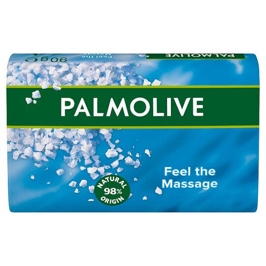 8 PALMOLIVE NATURALS FEEL THE MASSAGE 98% Natural Origin Bar Soaps With Sea Salt