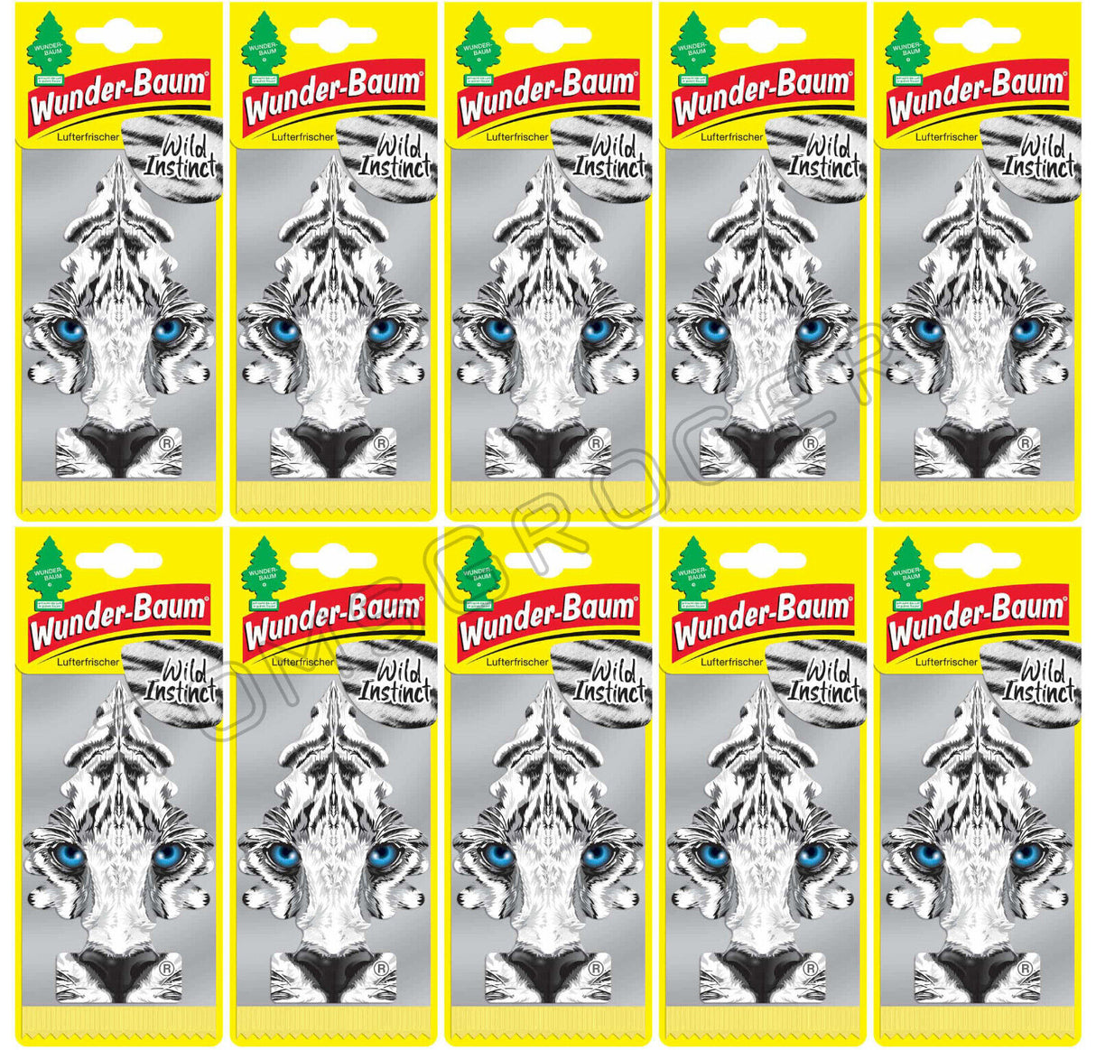 8 WUNDER BAUM WILD INSTINCT Car Scents Hanging Little Trees Air Freshener