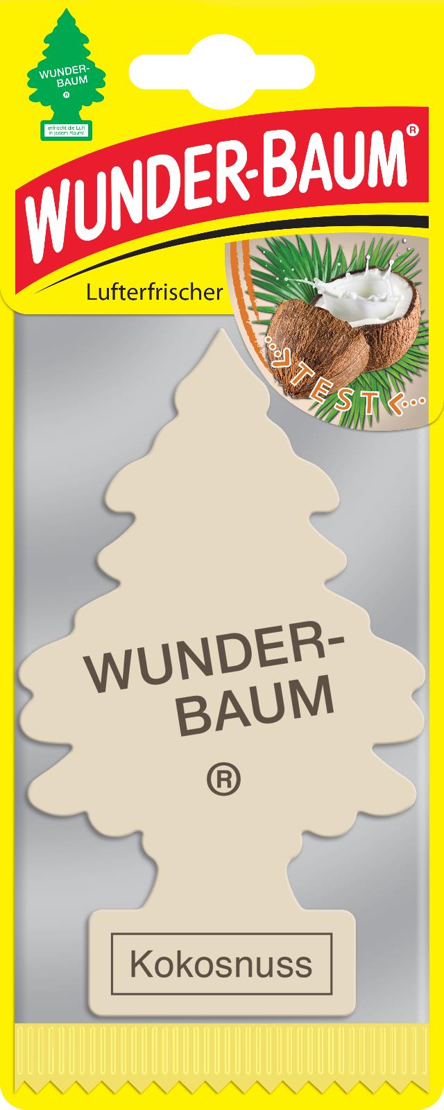 8 WUNDER BAUM COCONUT Car Scents Hanging Little Trees Air Freshener