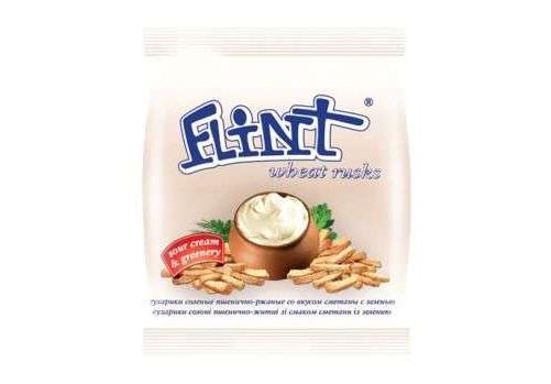 FLINT SOUR CREAM & HERBS Baked Bread Crisps Rusks European Snacks 6x 35g 1.2oz