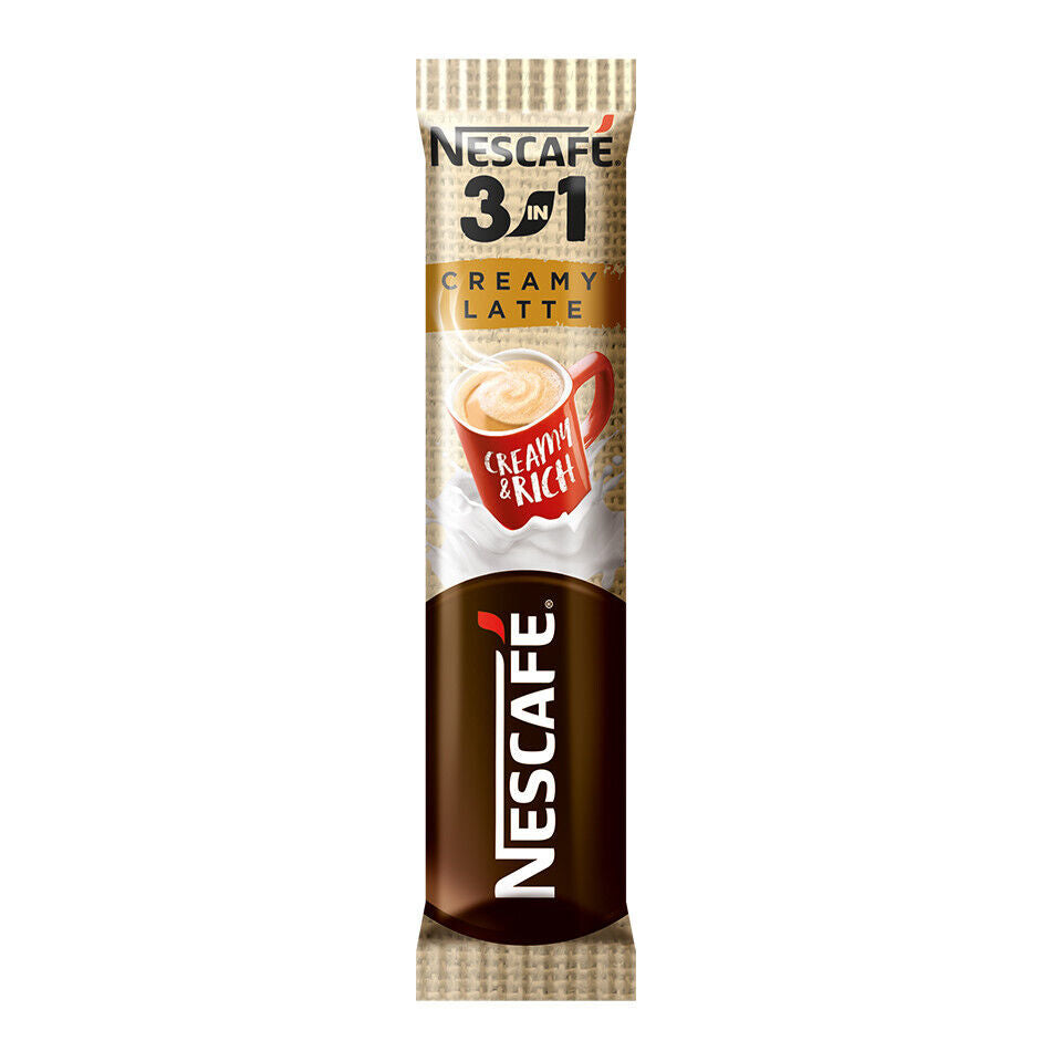 NESCAFE CREAMY LATTE 3in1 Instant Coffee Sticks European Snacks 150g 5.3oz