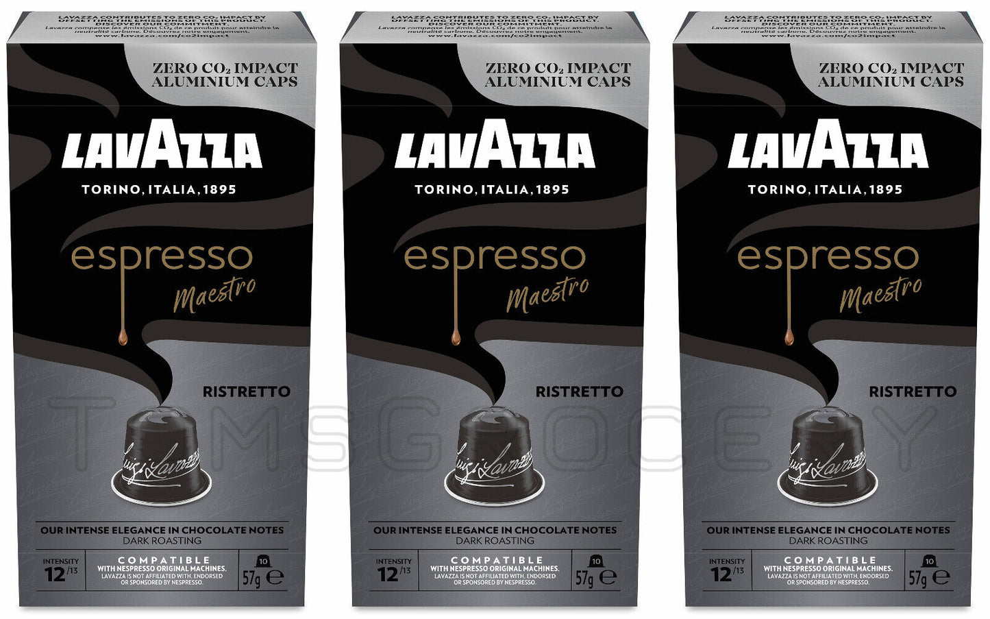 3 LAVAZZA ESPRESSO RISTRETTO NESPRESSO Original Italian Coffee Capsules Pods