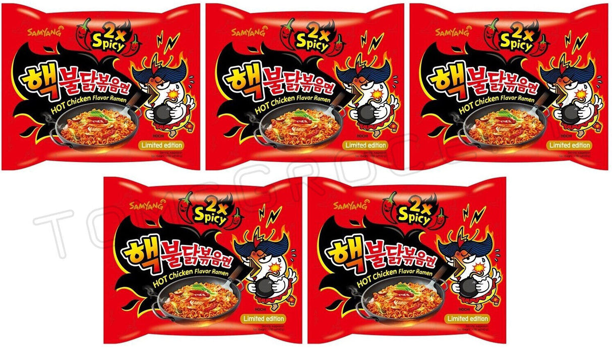 SAMYANG BULDAK 2X SPICY HOT CHICKEN Flavor Korean Ramen Instant Noodles 5x 140g