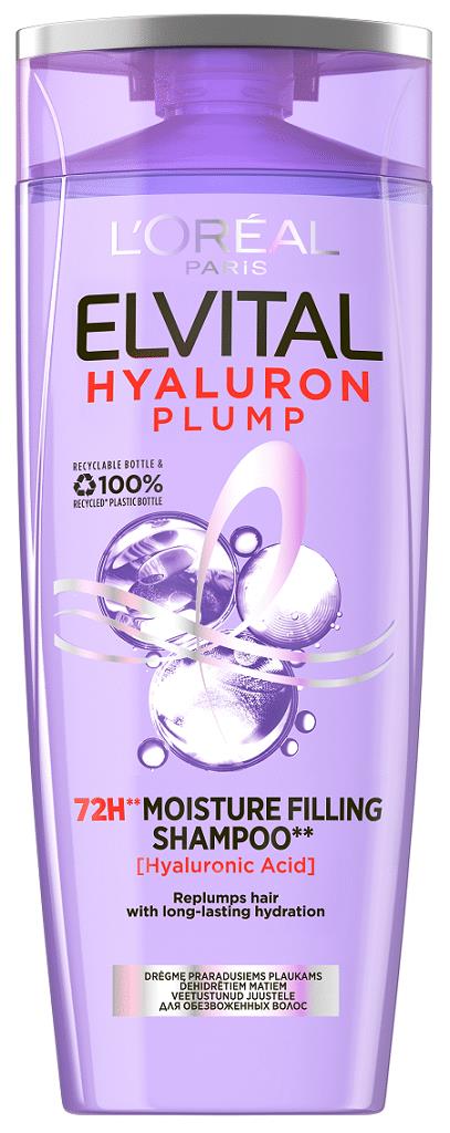 L'OREAL ELVITAL HYALURON PLUMP SHAMPOO & CONDITIONER Set Hydration for Dry Hair