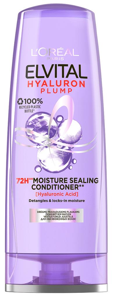 L'OREAL ELVITAL HYALURON PLUMP SHAMPOO & CONDITIONER Set Hydration for Dry Hair