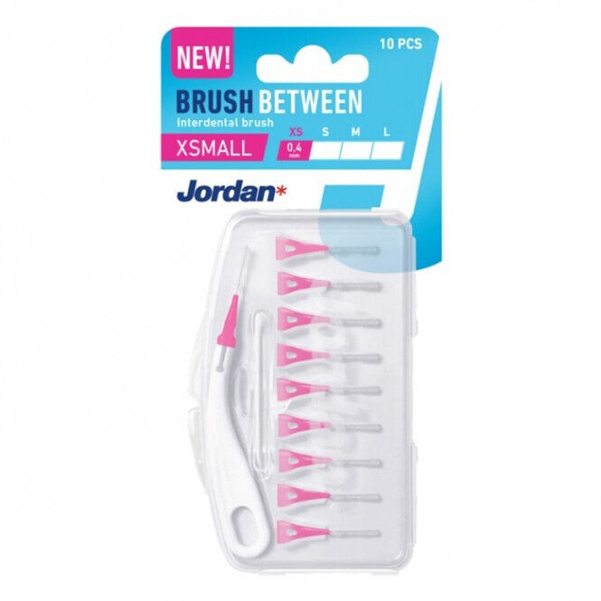 3 JORDAN BRUSH BETWEEN Refillable Interdental Brush With Refill Heads Size XS