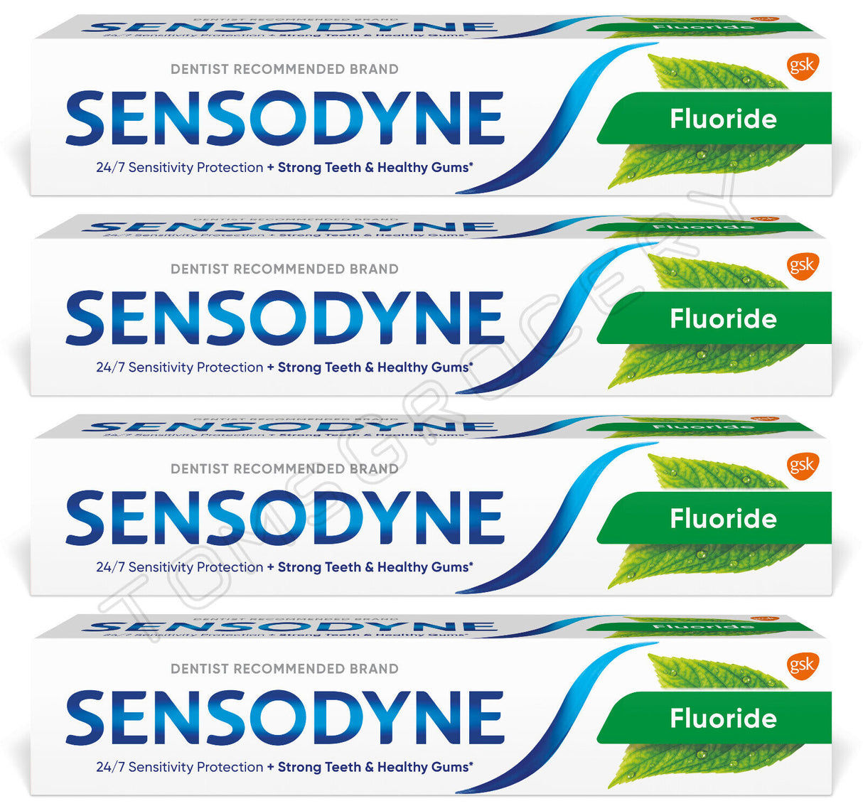 4 SENSODYNE FLUORIDE Sensitivity Protection Daily Toothpaste 75ml