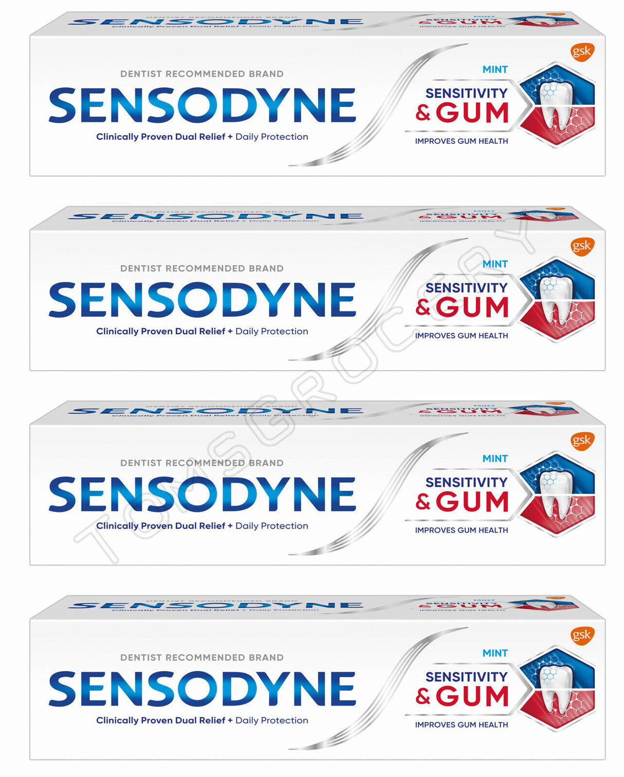 4 SENSODYNE SENSITIVITY & GUM Daily Protection Clinical Toothpaste 75ml