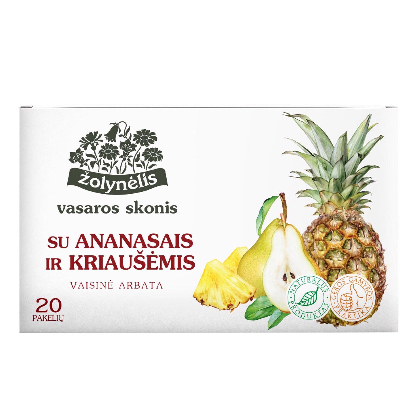 4 NATURAL PINEAPPLE & PEAR Flavor Herbal Infusion Fruit Tea Boxes Zolynelis