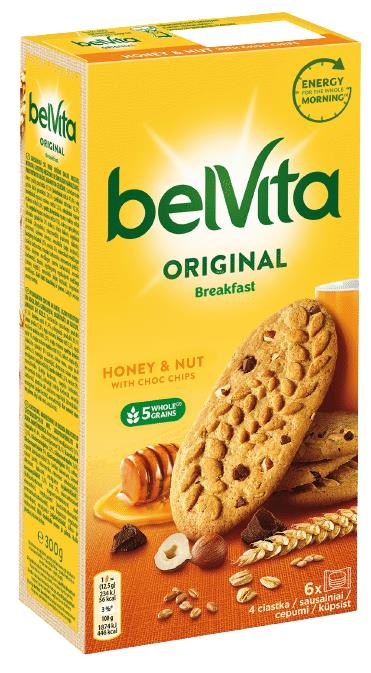 4 BELVITA Wholegrain Breakfast Biscuits Bundle Healthy Cookies 300g 10.5oz