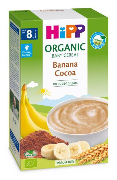 HIPP ORGANIC Baby Cereal with Banana & Cocoa from 8 Months 200g 7oz