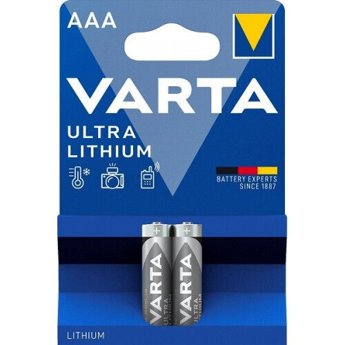 16 VARTA ULTRA LITHIUM AAA Batteries 6103 R3 FR10G445 1.5V