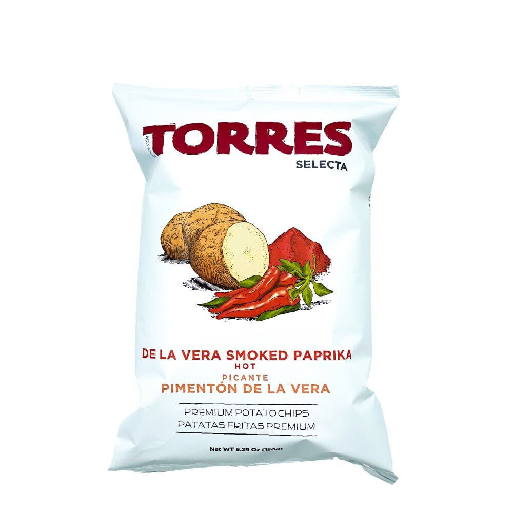 4 TORRES SMOKED PAPRIKA Flavor Premium Potato Chips 150g 5.29oz