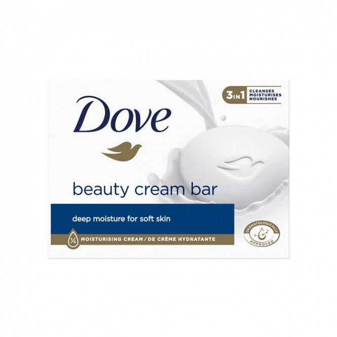 8 DOVE Deep Moisture Beauty Cream Bar for Soft Skin 90g