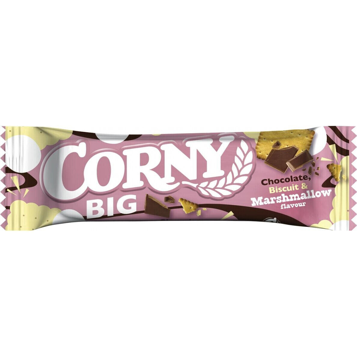 8 CORNY CHOCOLATE BISCUIT & MARSHMALLOW Flavor Breakfast Cereal Bars Sweets 40g