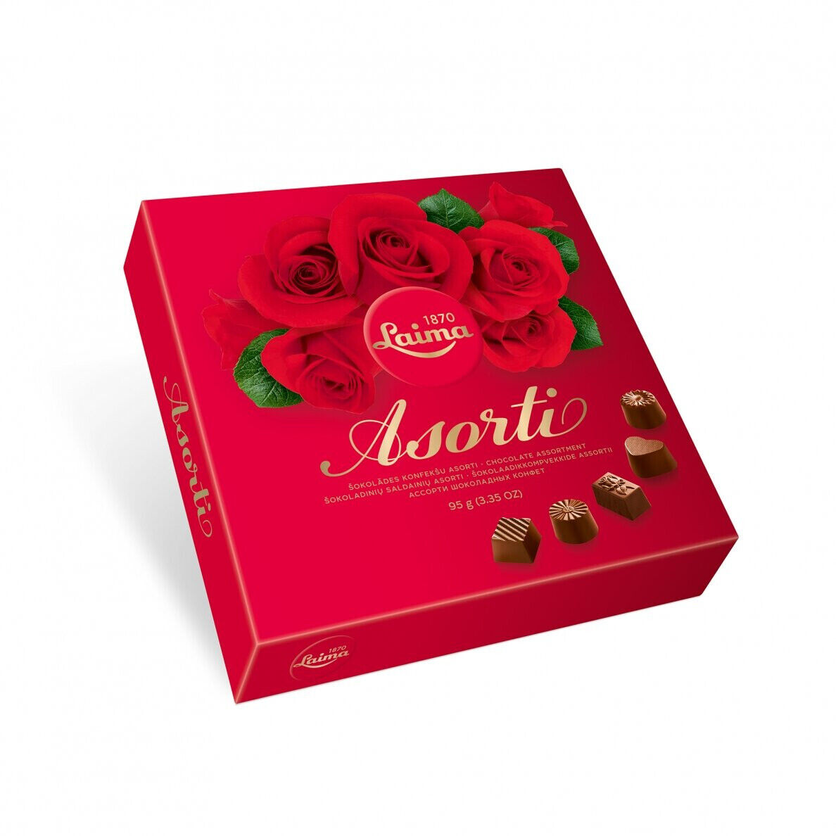 LAIMA Assorted Latvian Chocolate Pralines Gift Box Candies Sweets 95g