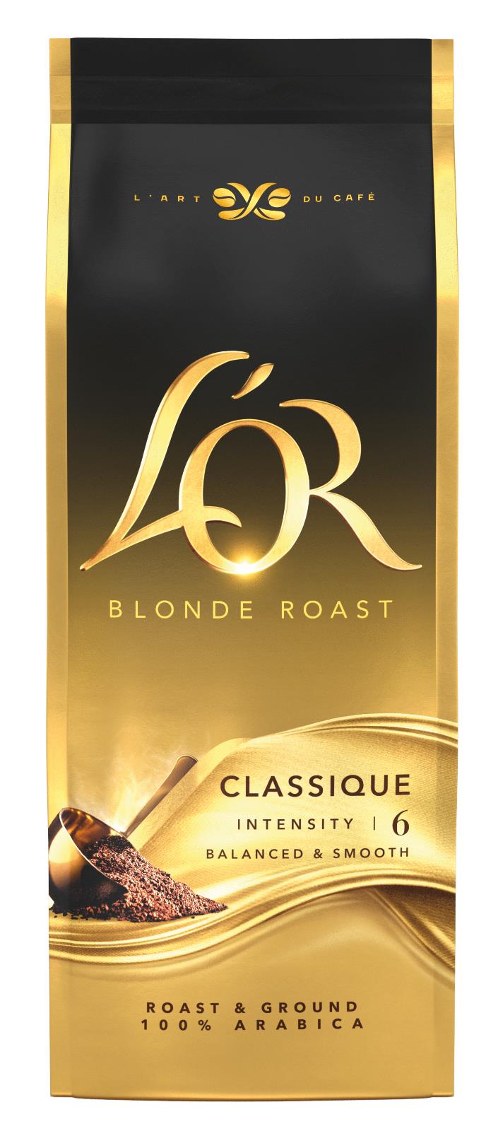 3 L'OR BLONDE ROAST Classique Balanced & Smooth Ground Coffee 250g 8.8oz