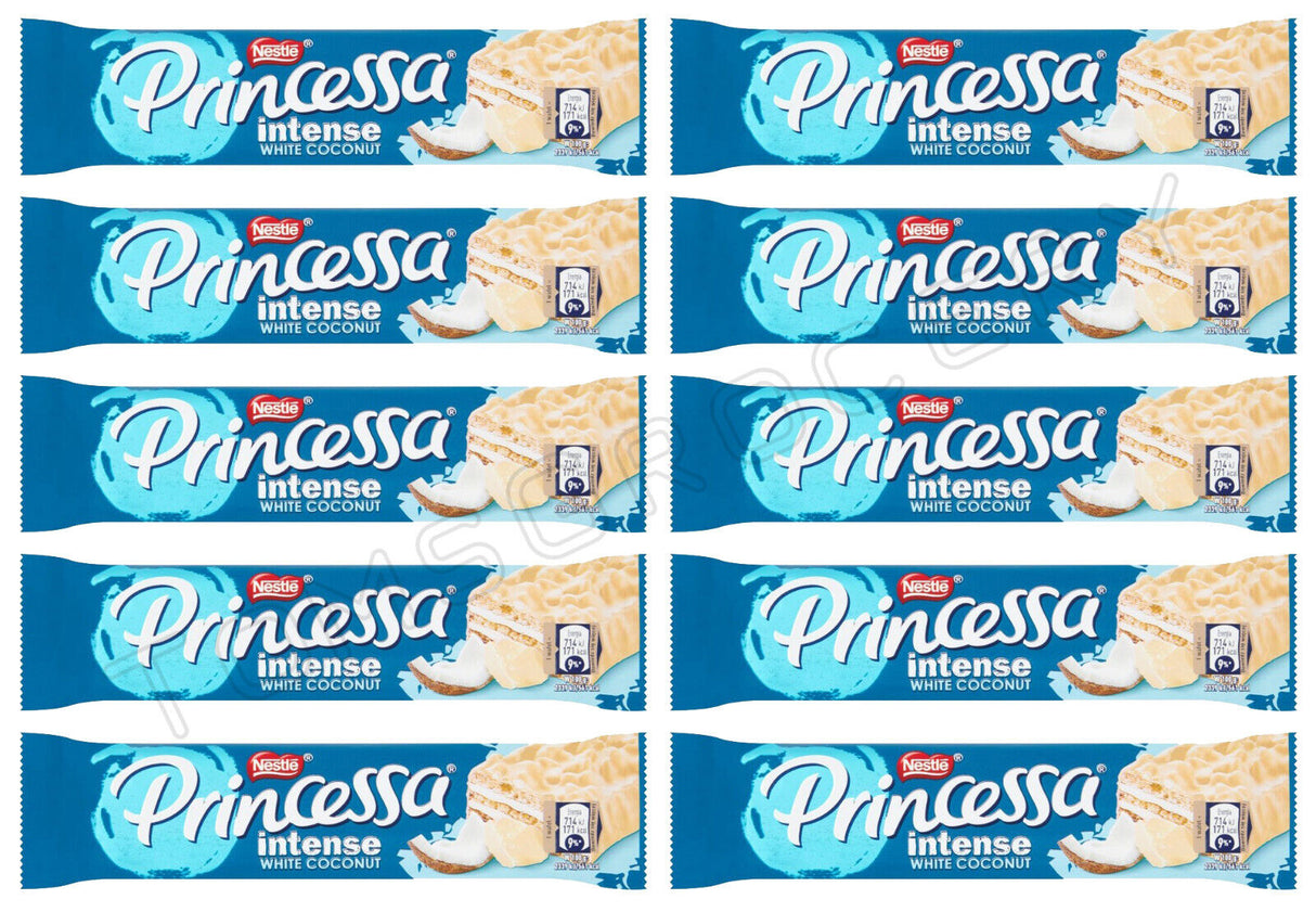 10 PRINCESSA INTENSE Coconut Flavor Wafers European Sweets Snacks 30.5g 1.07oz