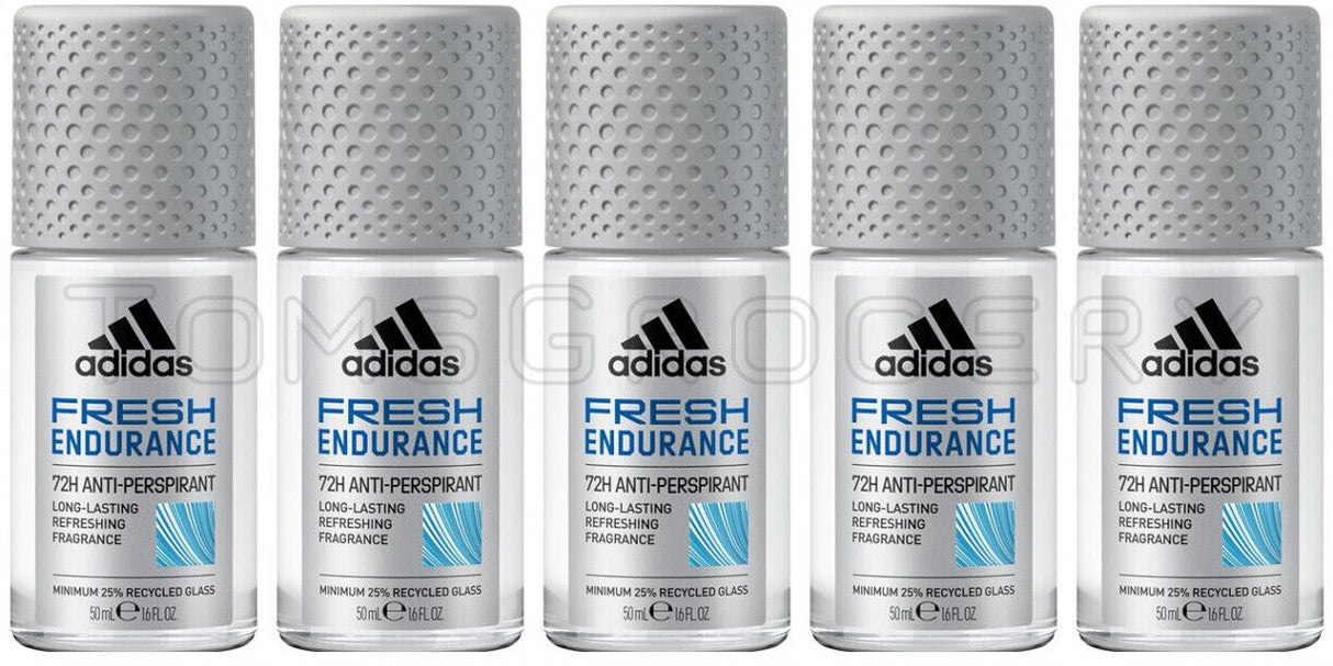 5 ADIDAS MEN FRESH ENDURANCE 72H Antiperspirant Roll On Deodorant 50ml