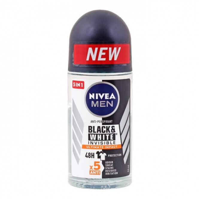 3 NIVEA MEN INVISIBLE 5IN1 ULTIMATE IMPACT 48h Roll On Deodorant Anti-Perspirant