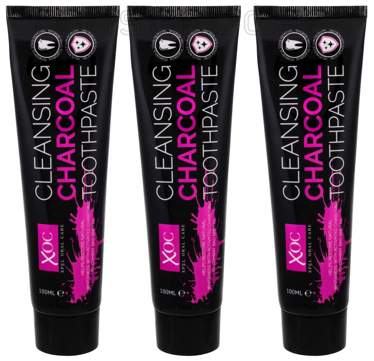 3 Xpel Oral Care Cleansing Charcoal Toothpaste 50ml