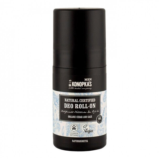 DR KONOPKAS MEN Natural Certified Cedar & Sage Antiperspirant Roll On Deo 50ml