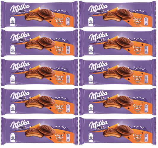 10 MILKA CHOCO JAFFA Cookies with Orange Jelly Filling 147g 5.2oz