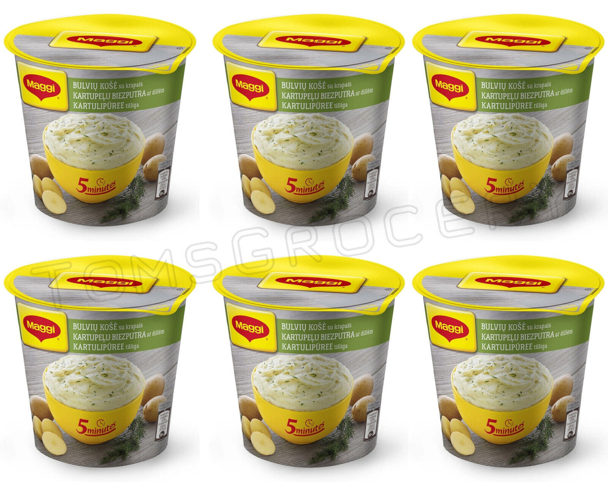 MAGGI Instant Mashed Potato with Dill 6 x 50g