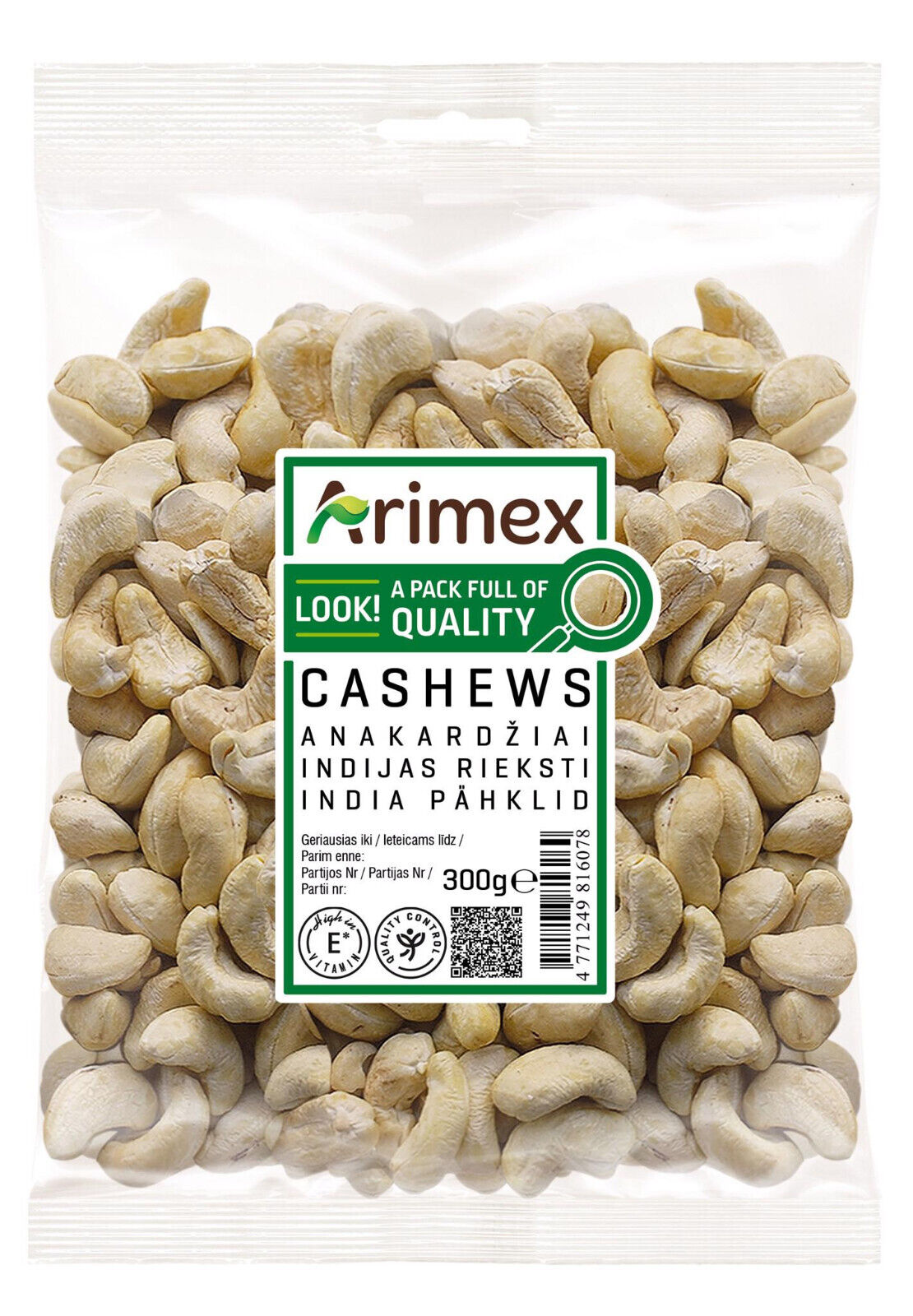 CASHEW NUTS Whole Cashews Kosher Raw Vegan 300g 10.5oz